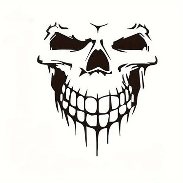 Holographic Skull Vinyl Car Sticker